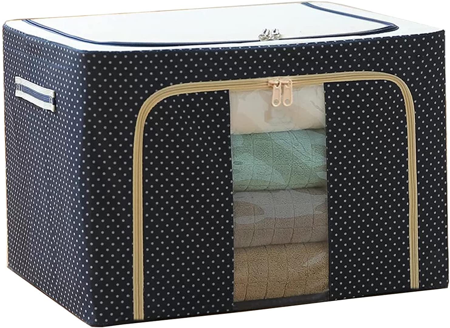 Fabric Foldable Storage Rack . Foldable Steel Frame Clothes Storage Box