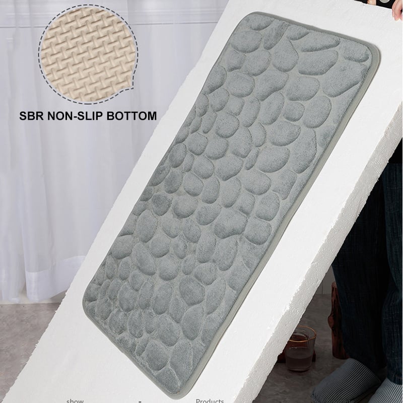 💥Cobblestone Embossed Bathroom Bath Mat