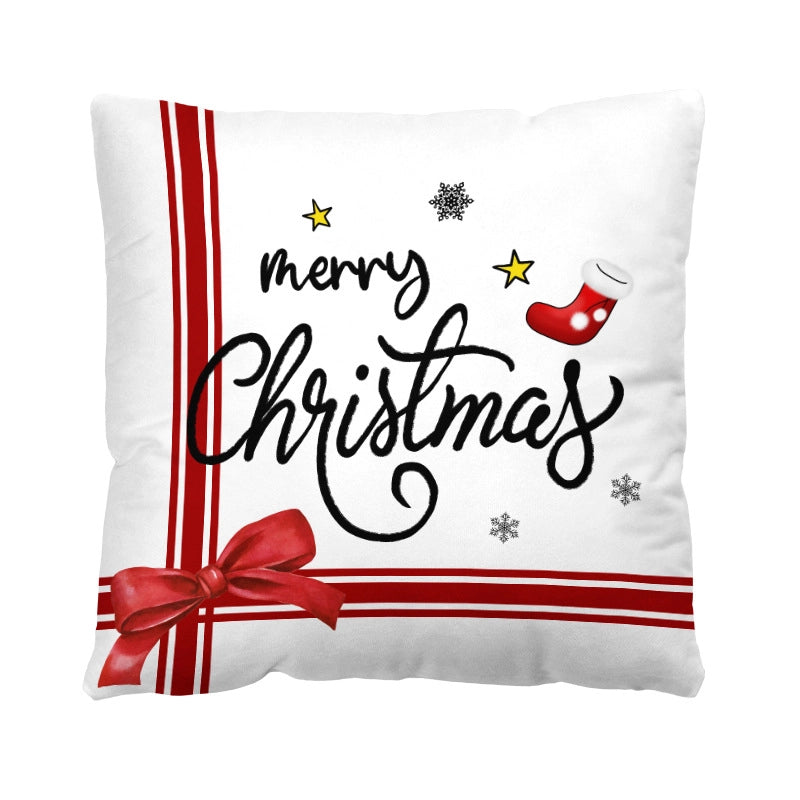 Casual Vacation Letter Short Plush Pillow Cases