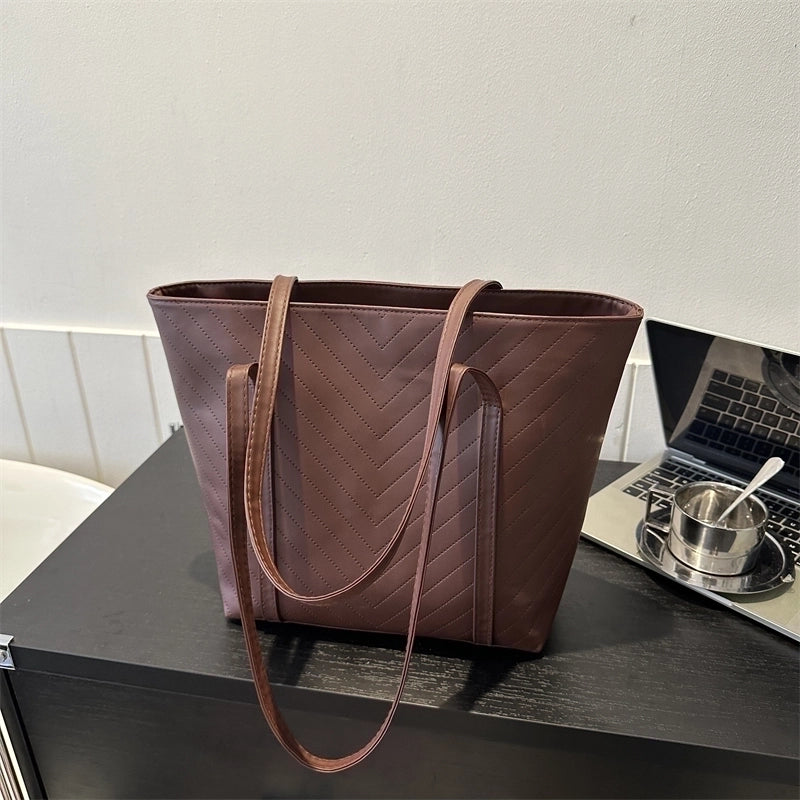 Women's All Seasons Pu Leather Basic Shoulder Bag