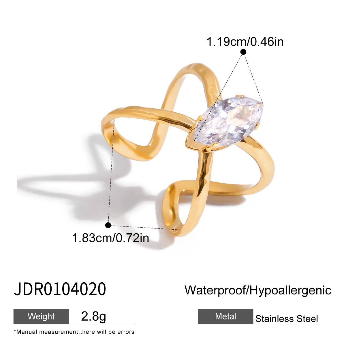 Jie Ding Zircon Ring Titanium Steel Jewelry Hot Sale Stainless Steel Rings