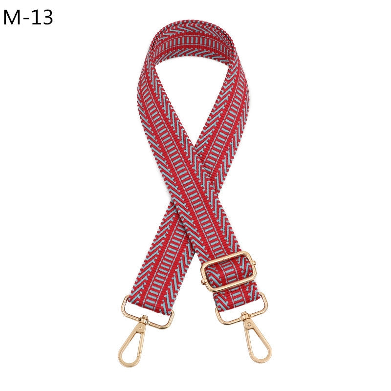 All Seasons Polyester Color Block Bag Strap