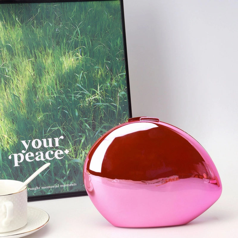 Women's Small Arylic Solid Color Elegant Dumpling Shape Magnetic Buckle Evening Bag