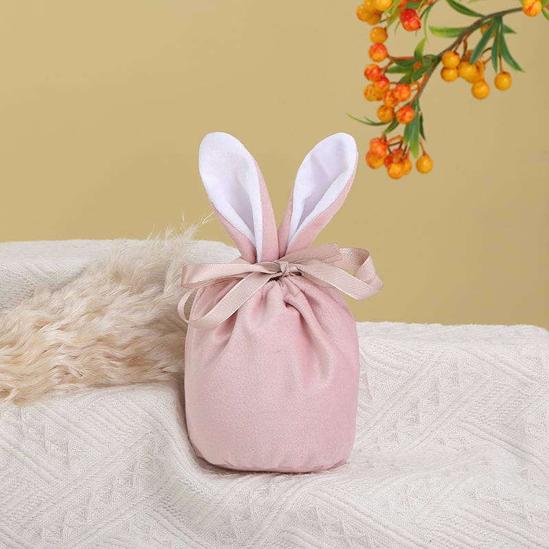 Easter Bunny Velvet Basket