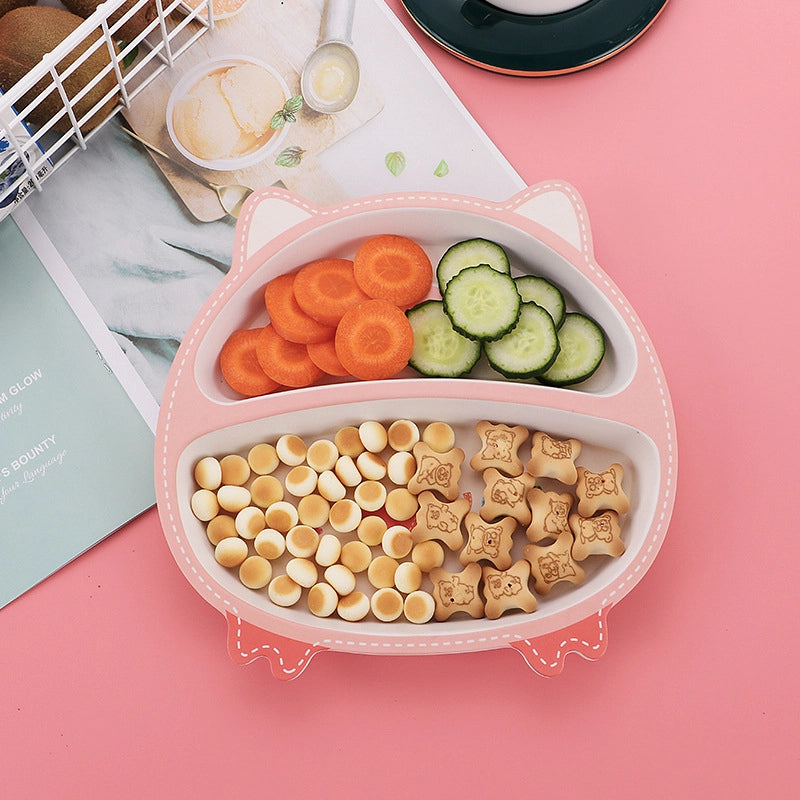 Cute Cartoon Baby Eco-friendly Divider Plate