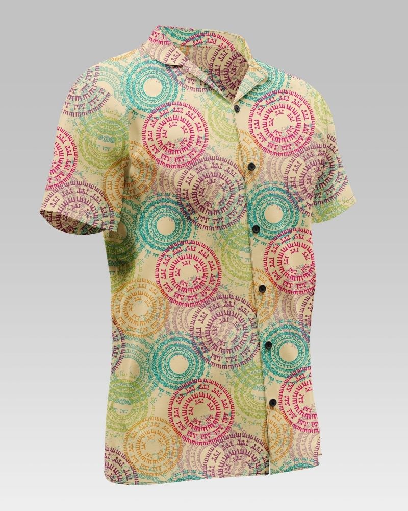 Divine Circles Printed Cotton Shirts