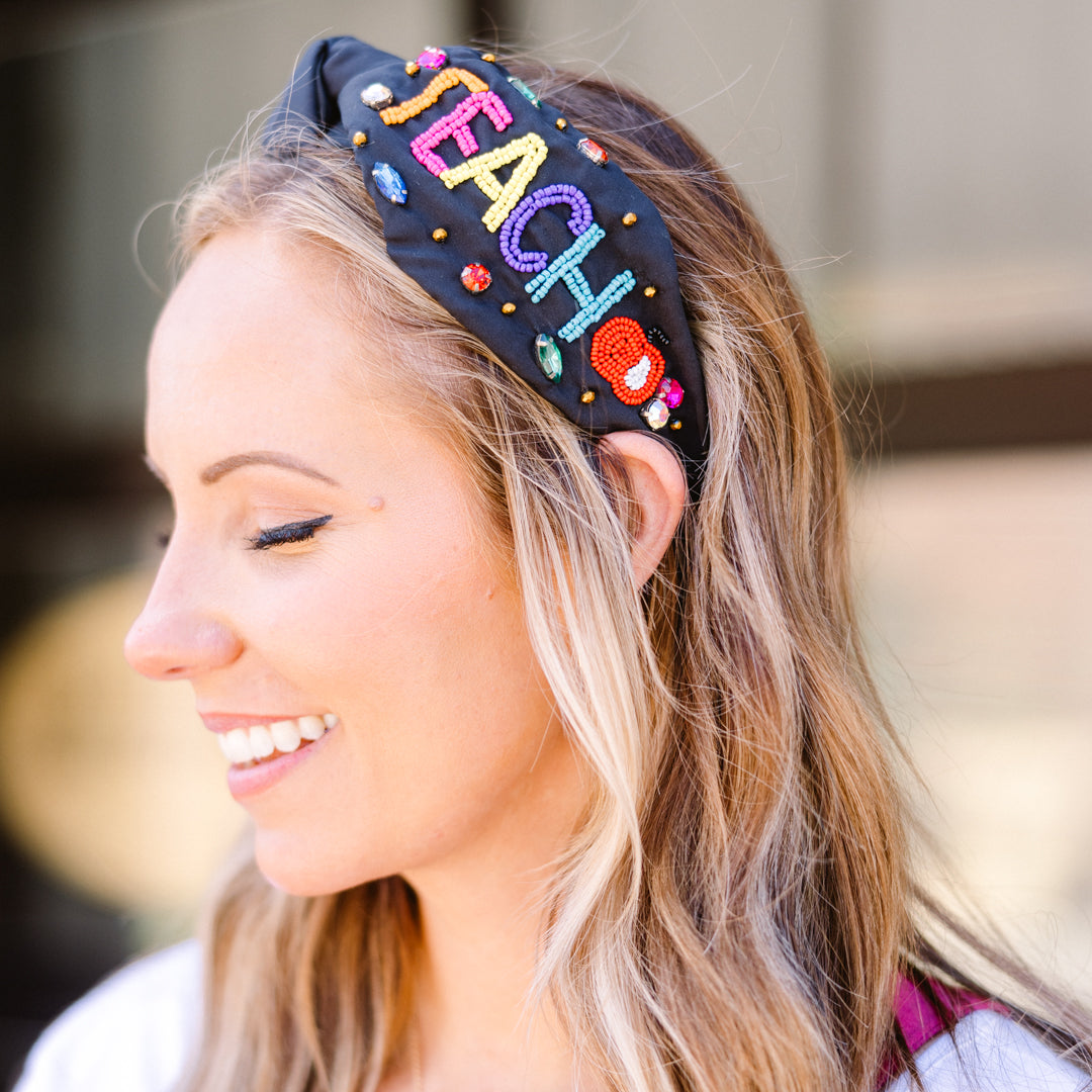 Teach More Headband. Black