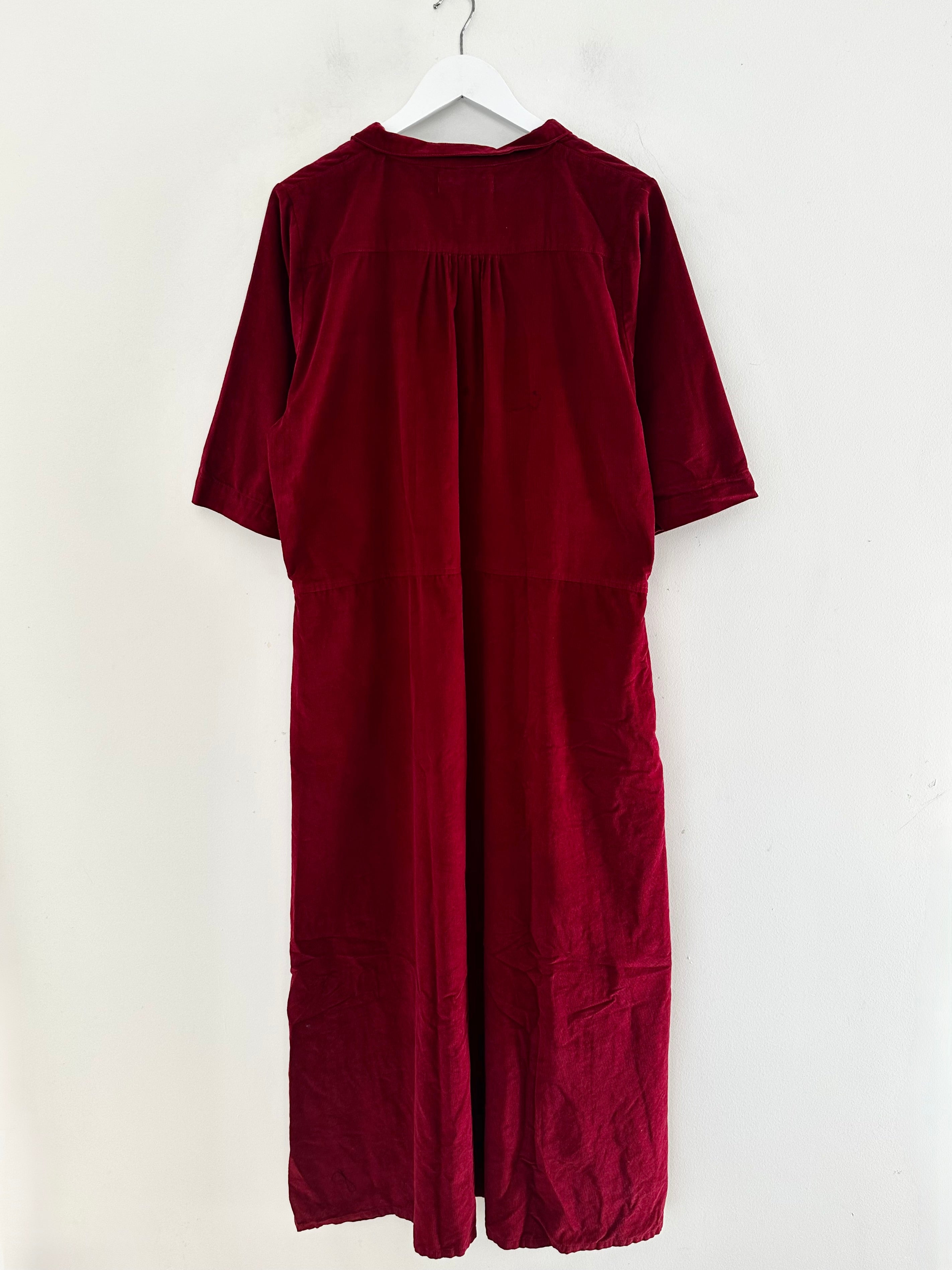 bridget dress - merlot cord