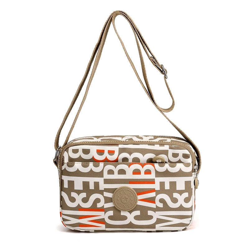 Unisex Oxford Cloth Printing Streetwear Square Zipper Square Bag