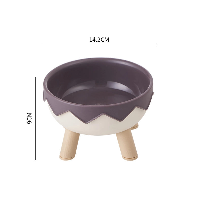 Minimalist Classic Style PP Stainless Steel Polka Dots Checkered Pet Tableware