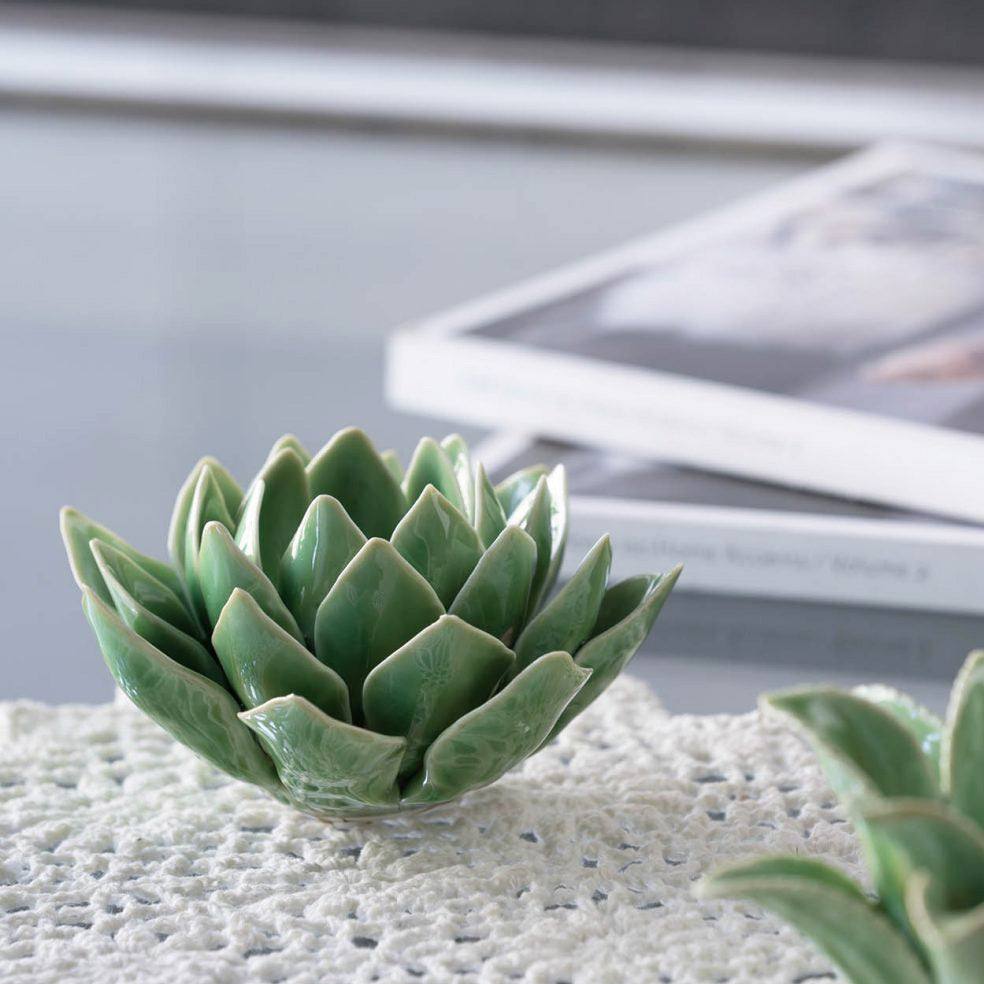 Succulent Tealight Holder - Green