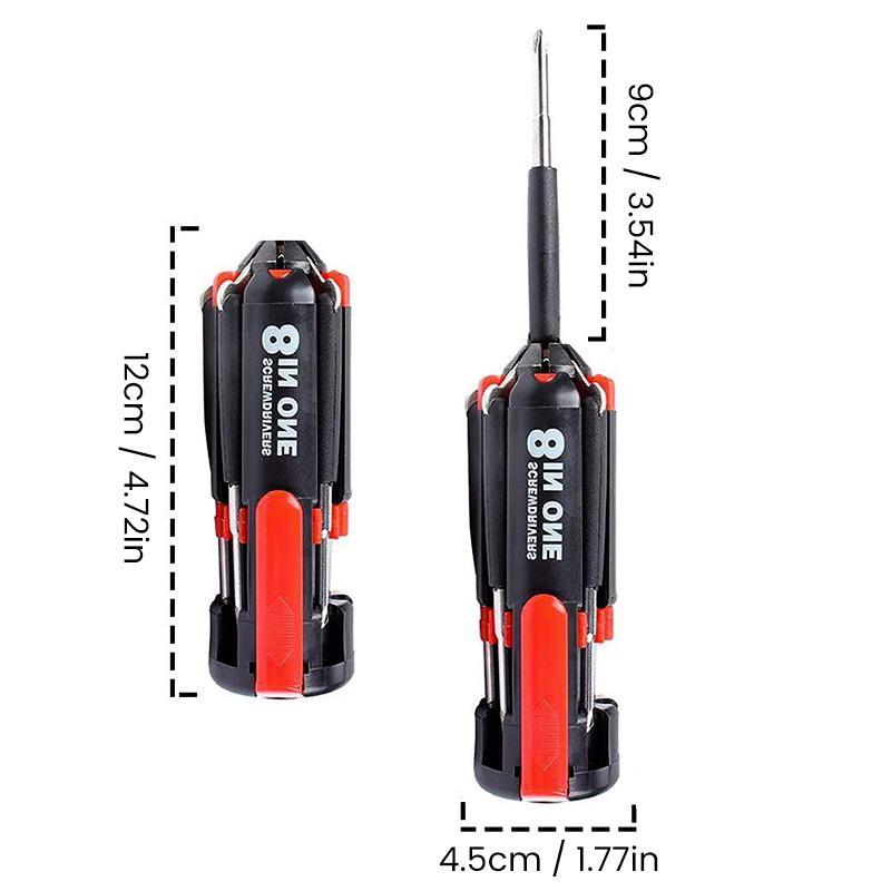 8 Screwdrivers in 1 Tool with Worklight and Flashlight