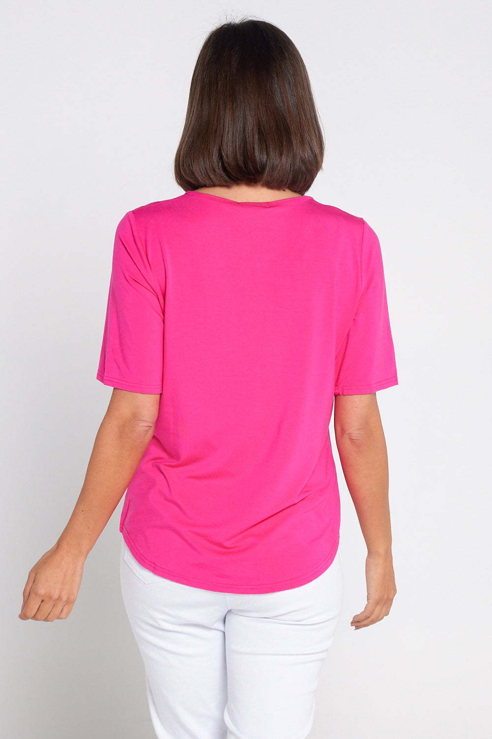 Belinda Modal Tee - Hot Pink