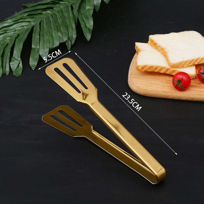 GOLDEN STEAK CLIP FOOD TONGS COOKING UTENSILS KITCHEN ACCESSORIES GRILL CLIP