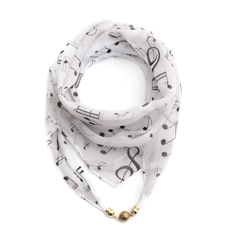 Women's Elegant Sweet Letter Flower Polyester Printing Silk Scarf