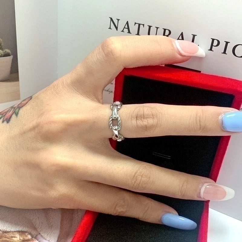 1 Piece Minimalist Solid Color Titanium Steel Plating Rings