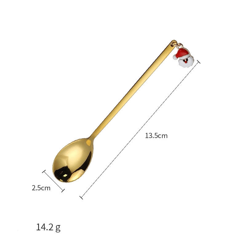 Christmas Christmas Christmas Tree Santa Claus Elk Stainless Steel Tableware