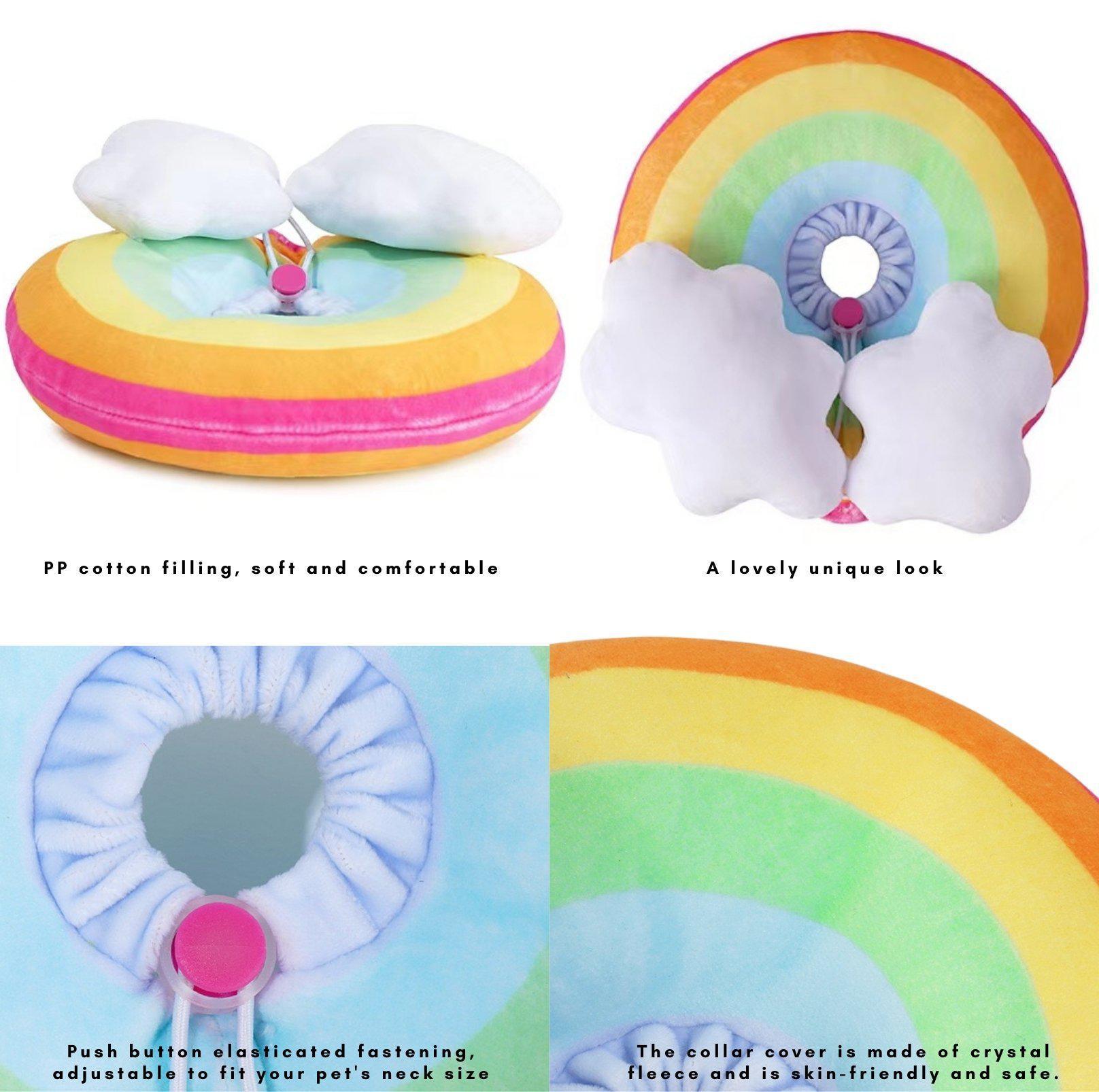 Rainbow E-Collar Elizabeth Collar Zeze
