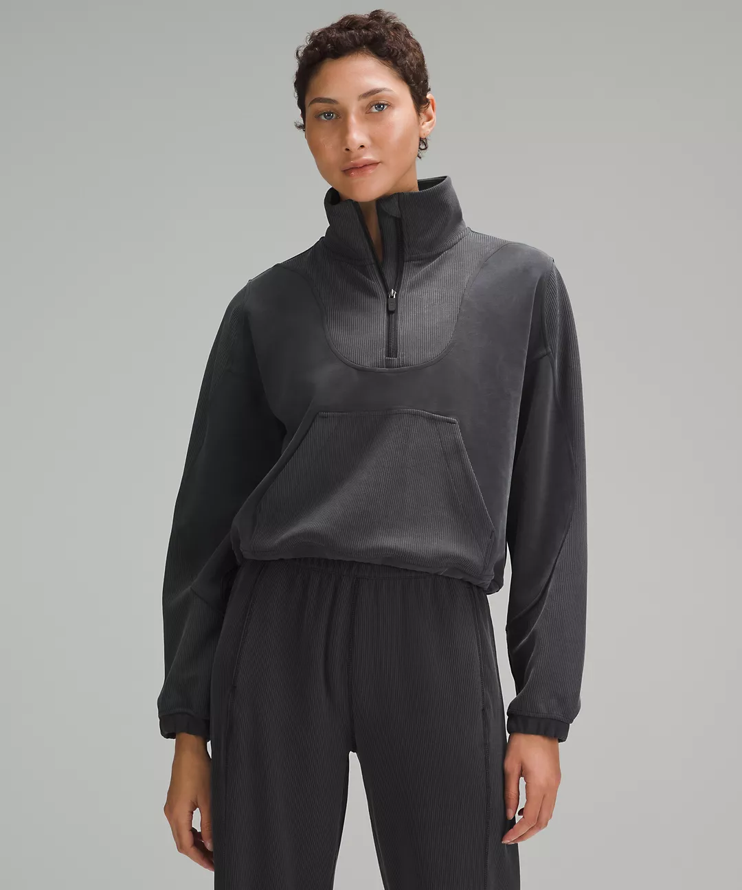 lululemon Brushed Softstreme Ribbed Half Zip