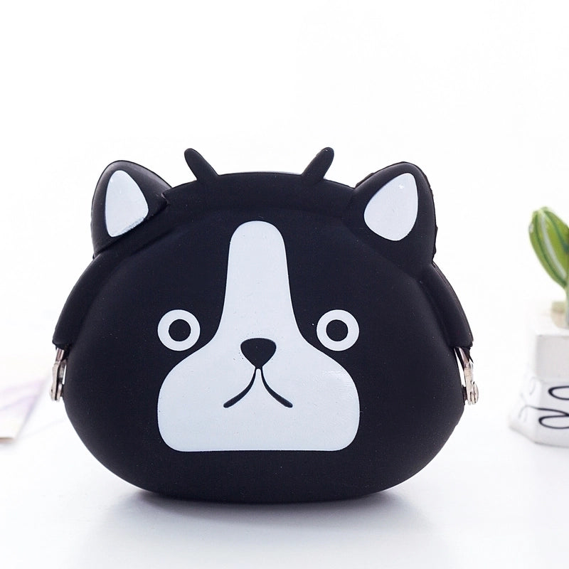 2 Pieces Women's Animal Silica Gel Buckle Coin Purses