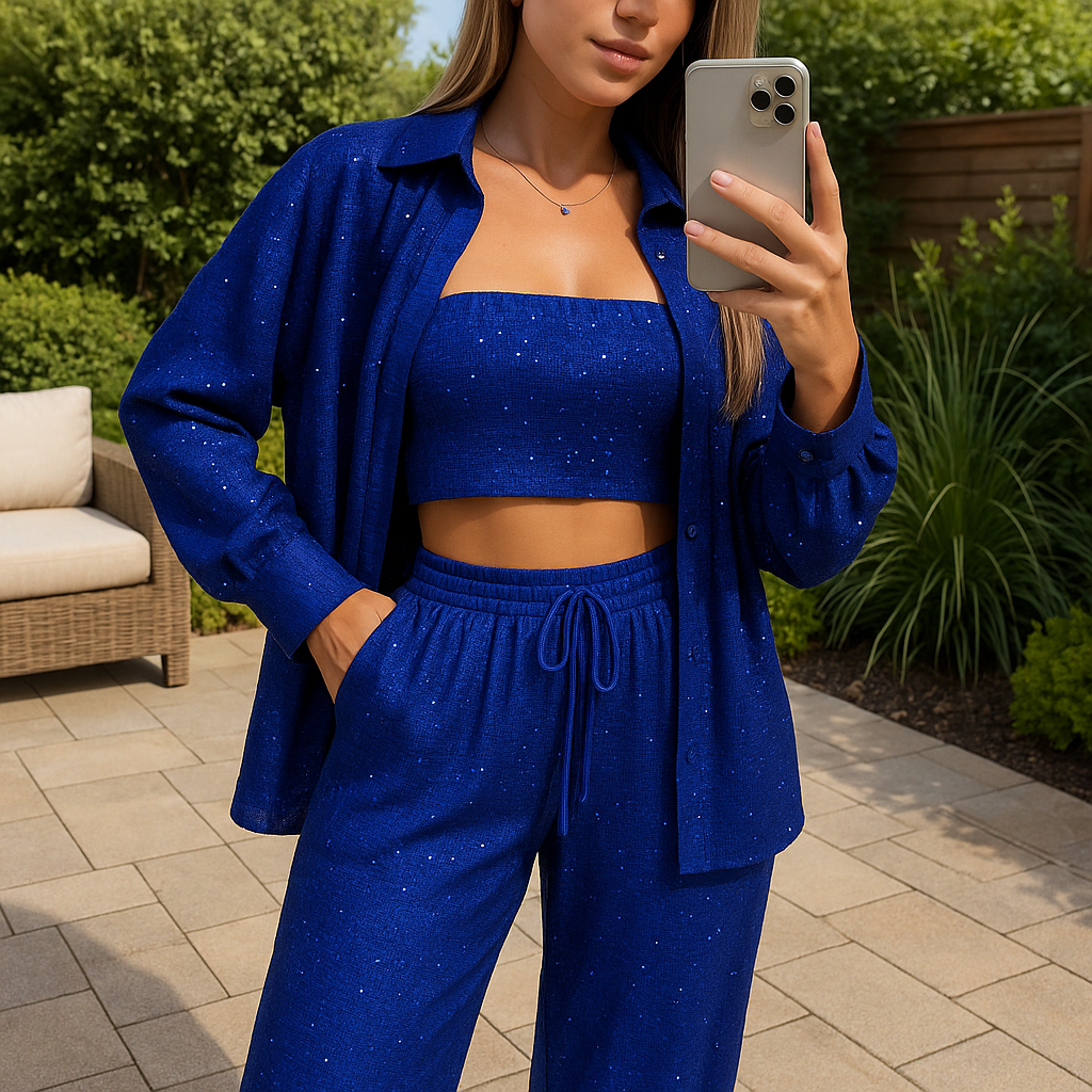 Sequin Three Piece Set