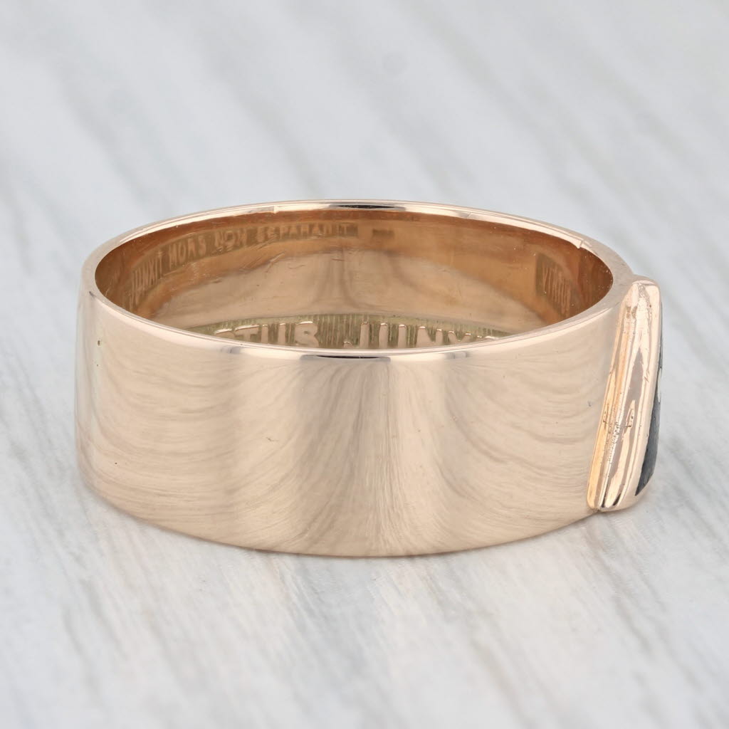 Masonic 14th Degree Scottish Rite Yod Ring 10k Rose Gold Size 9.5 Signet