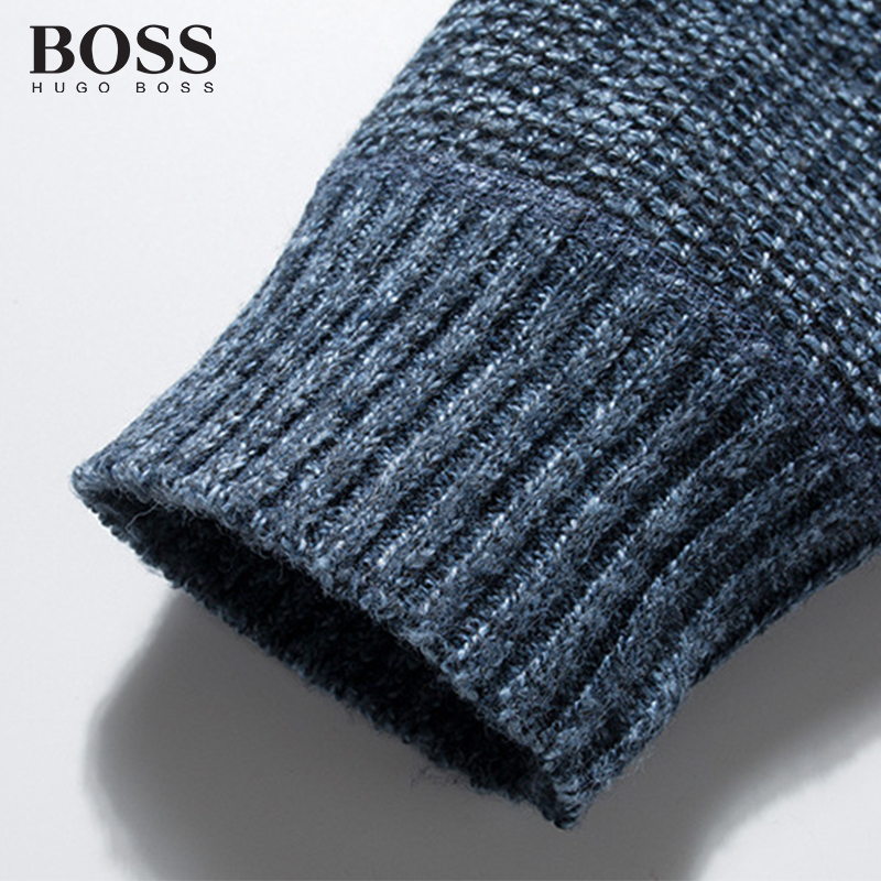 BOSS Men-s Knitted Sweater Cardigan