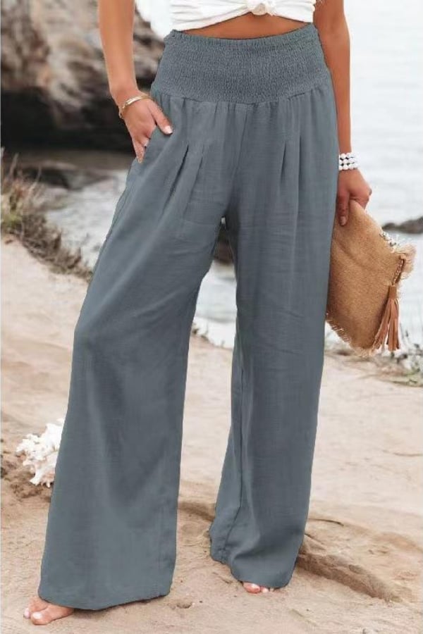 New Arrival - 49%OFF🔥Casual Wide Leg Cotton & Linen Loose Trousers