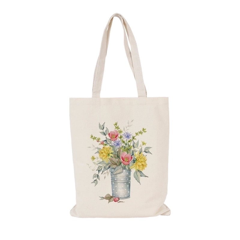 Women's Casual Flower Shopping Bags