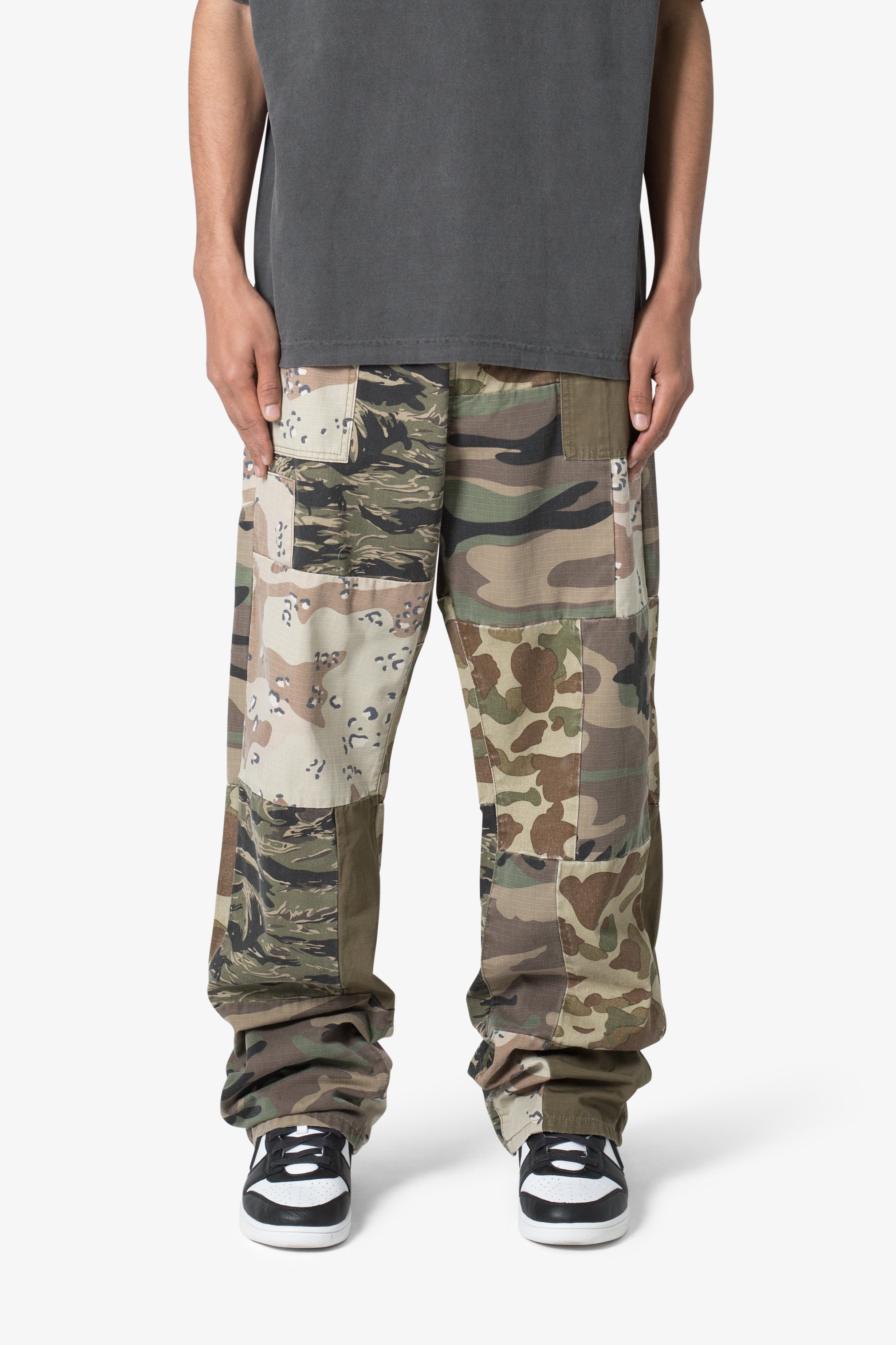 Ultra Baggy Patchwork Denim - Camo