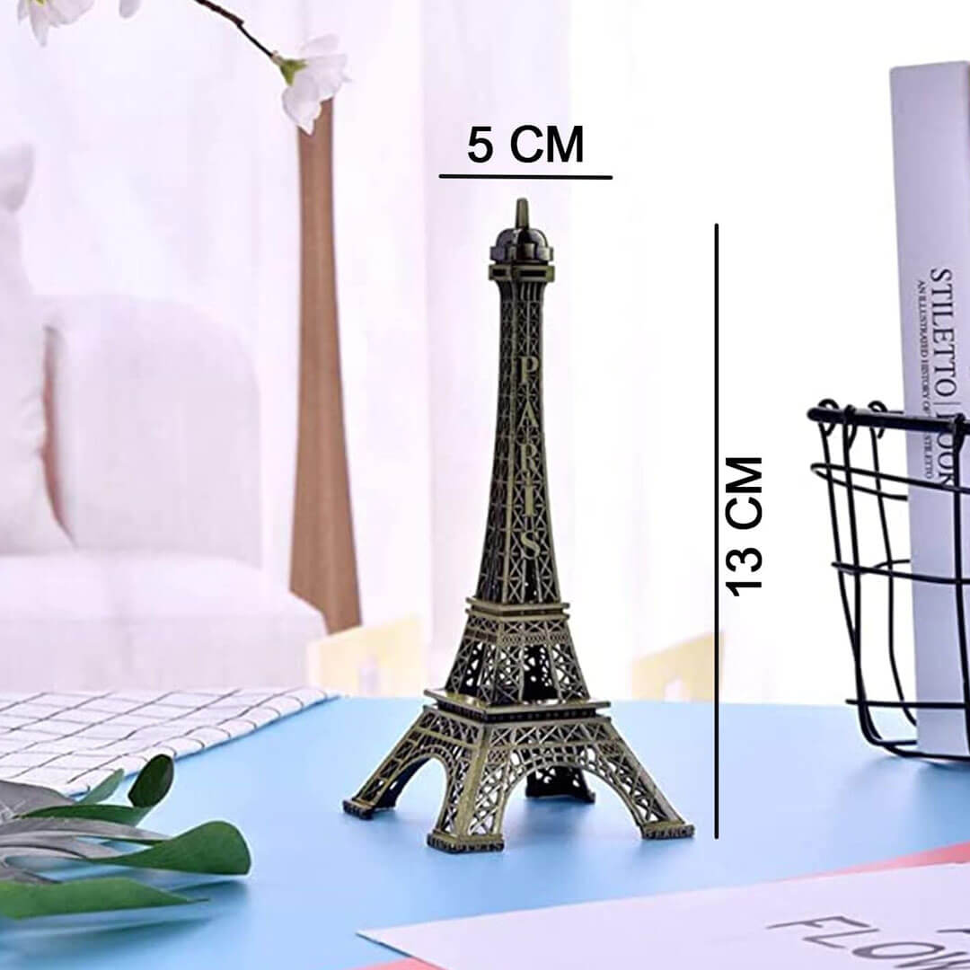 3d metal landmark Eiffel Tower building statue