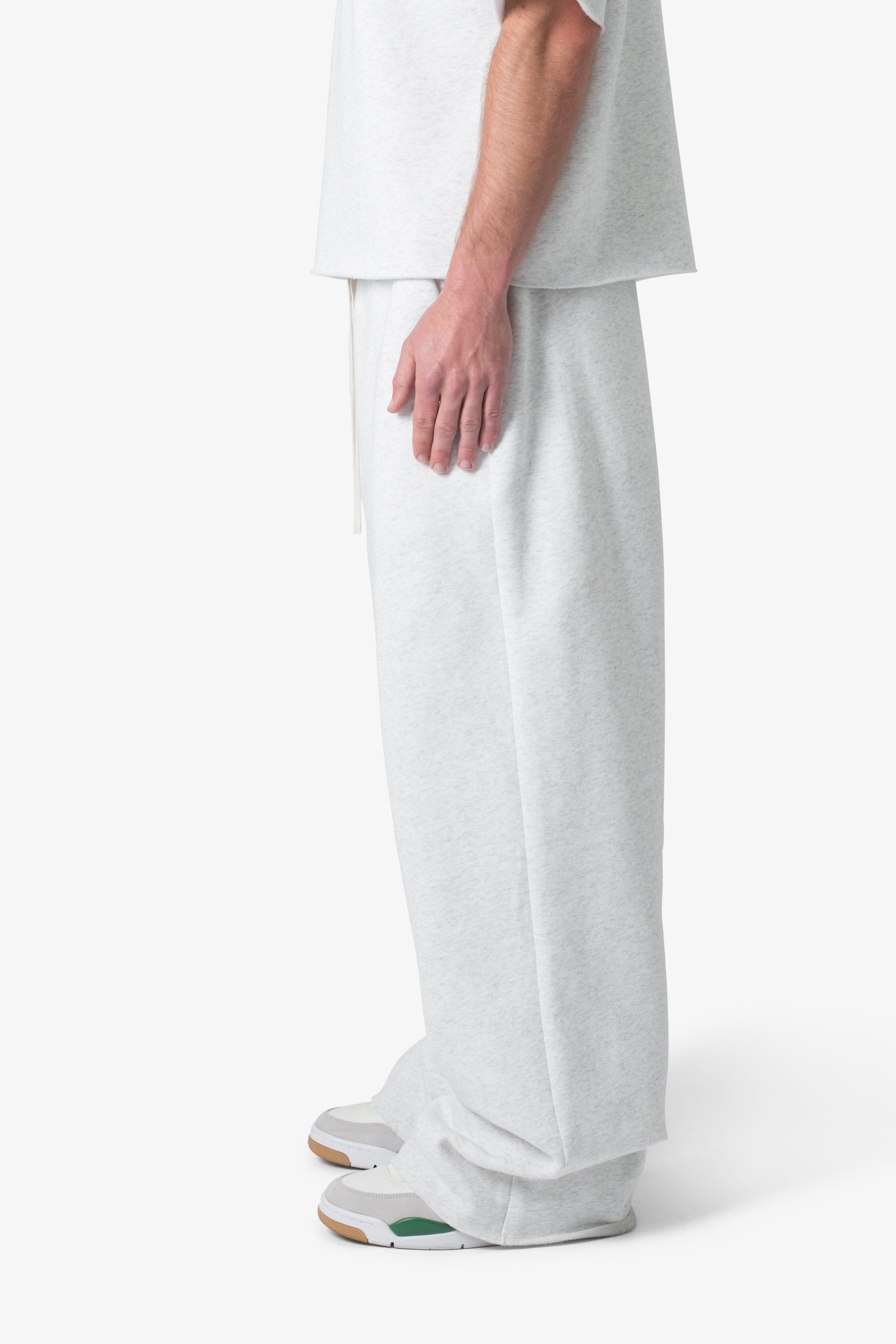 Washed Ultra Baggy Sweatpants - Heather Grey