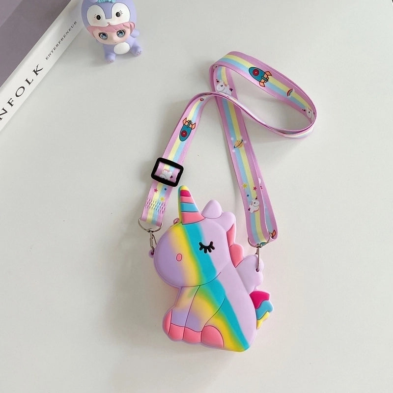 Kid's Silica Gel Zipper Kids Wallets