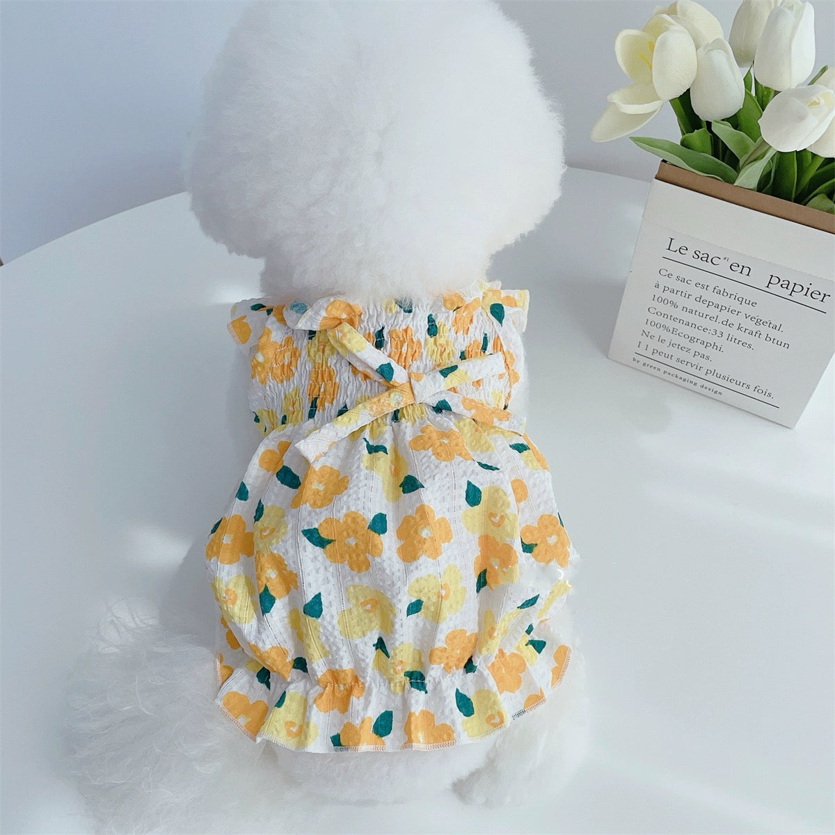 Breathable Sweet Floral Dog Cat Dress