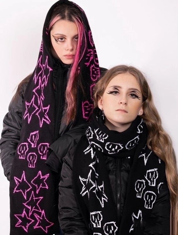 Women's Punk Streetwear Geometric Cotton Polyester Scarf