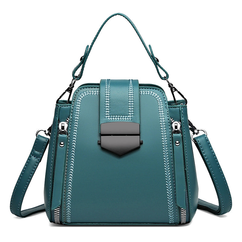 Women's Medium All Seasons Pu Leather Classic Style Handbag
