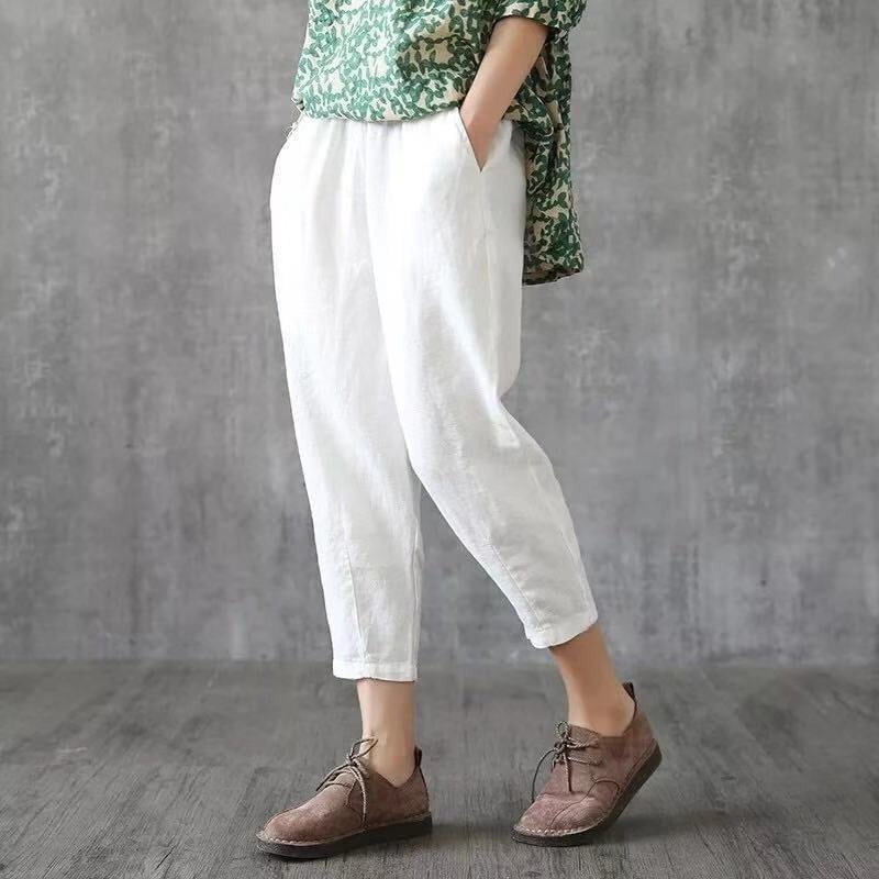 Vintage Loose Thin Fabric Cotton Harem Pants