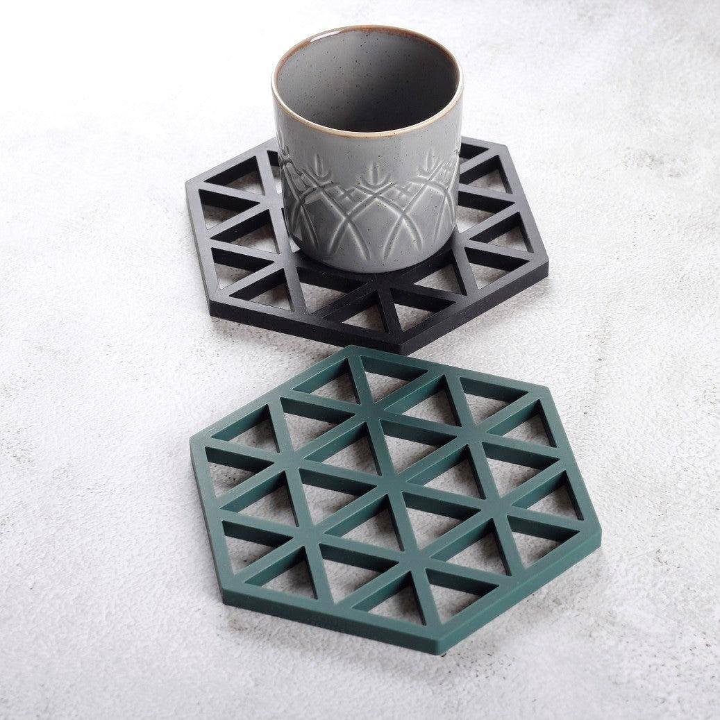 Triangles Trivet - Black