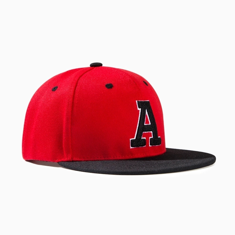 Unisex Casual Hip-Hop Streetwear National Flag Letter Flat Eaves Baseball Cap