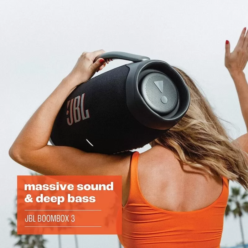 Last Day Clearance Sale Only $39.98-JBL Boombox 3 Wireless Bluetooth Streaming Portable Speaker,IP67 Dustproof and Waterproof