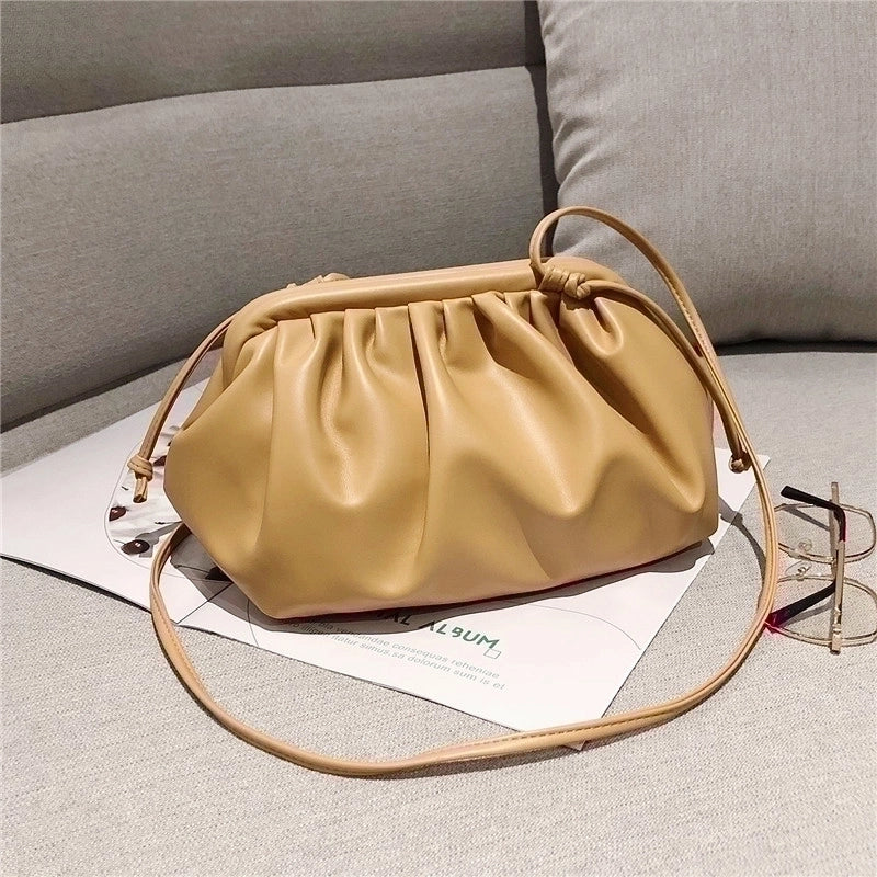 Women's Small Pu Leather Solid Color Streetwear Square Magnetic Buckle Shoulder Bag Handbag Crossbody Bag