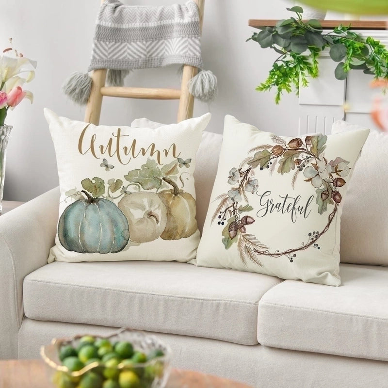Pastoral Letter Linen Pillow Cases
