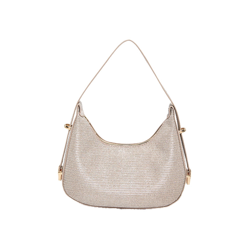 Women's Medium Pu Leather Solid Color Streetwear Zipper Underarm Bag