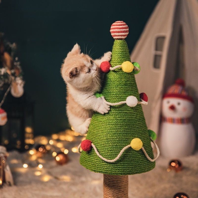 Christmas Tree Shape Cat Climbing Frame