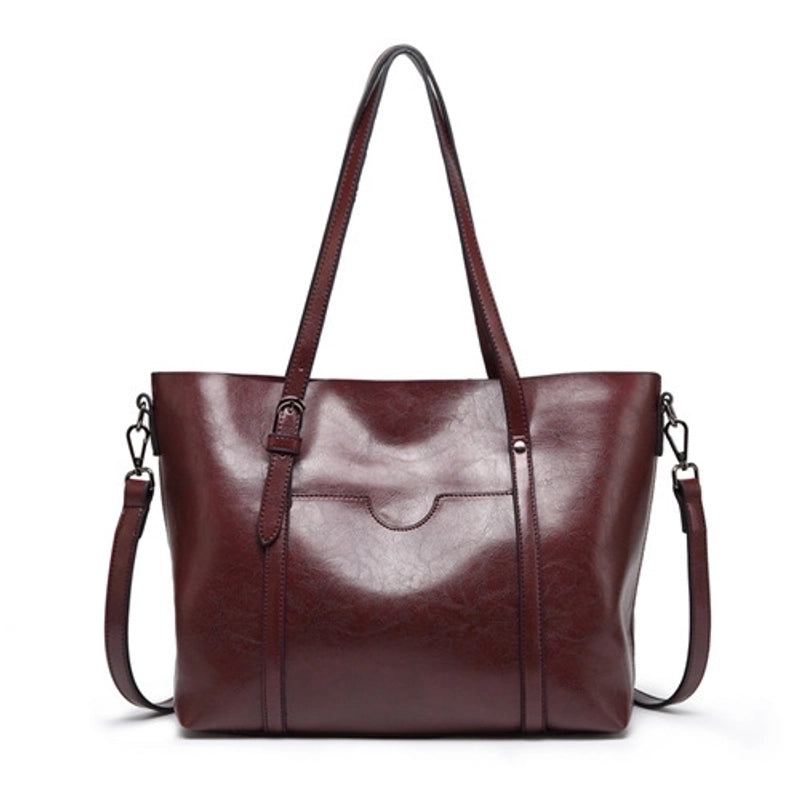 Women's Large All Seasons Pu Leather Fashion Tote Bag