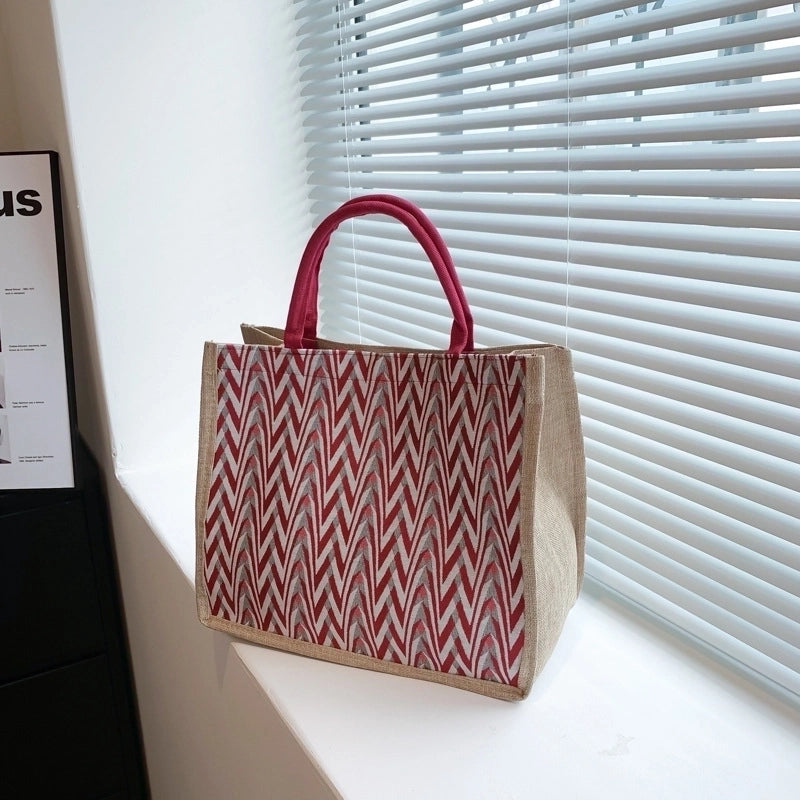 Women's Medium All Seasons Linen Vintage Style Ethnic Style Streetwear Handbag Tote Bag