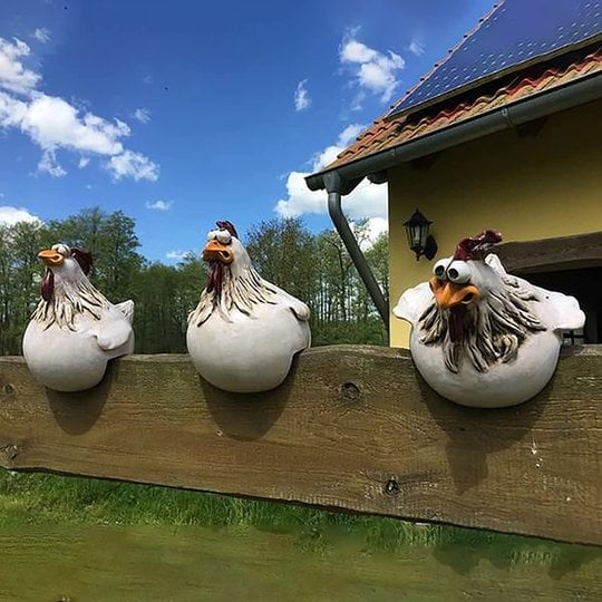 🔥2023 HOT SALE 48% OFF🔥Funny Chicken Garden Fence Decoration