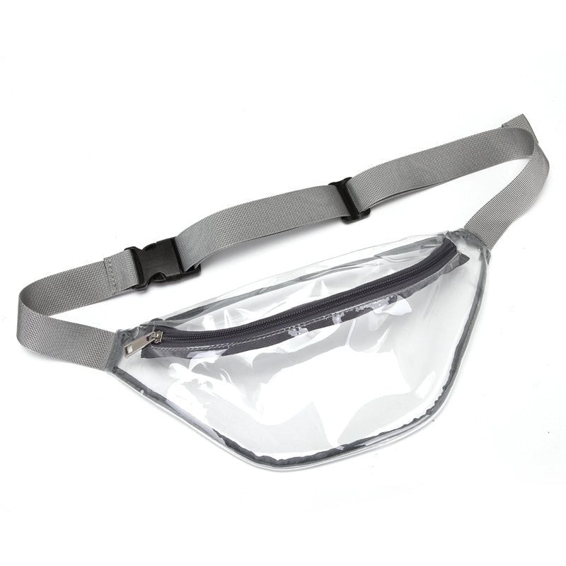 Unisex Basic Streetwear Color Block Pvc Waist Bags
