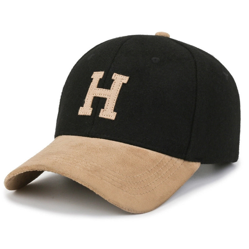 Women's Basic Minimalist Letter Embroidery Curved Eaves Baseball Cap