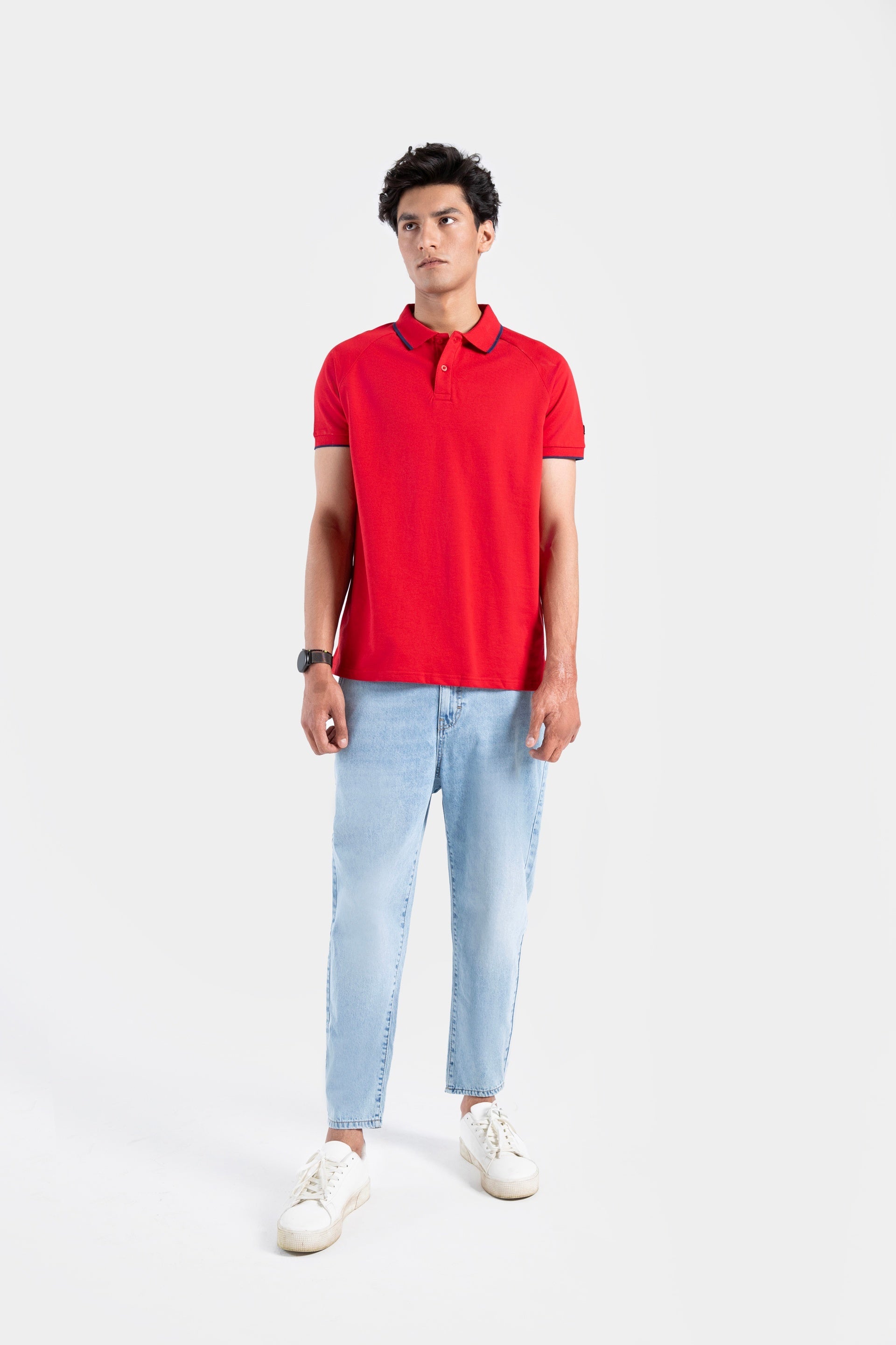 Contrast Polo Shirt